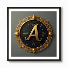 Arabic Letter A Poster