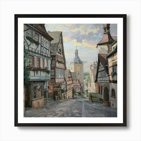 Small Town In Germany Art Print