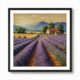 Lavender Field 11 Poster