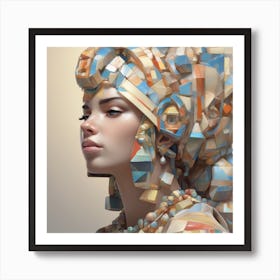 The Jigsaw Becomes Her - Pastel 11 Art Print