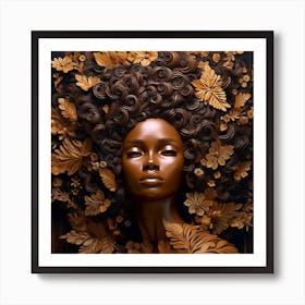 Afro-American Woman 21 Art Print