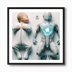 Robot Baby 5 Art Print