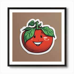 Tomato Sticker Art Print