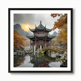 Chinese Pagoda Art Print