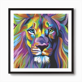 Lion Painting Art Print