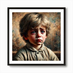 Boy Crying2 Art Print