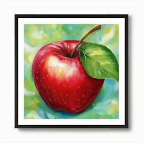 Red Apple Art Art Print