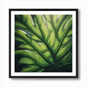 Large Monstera leaf 3 Art Print