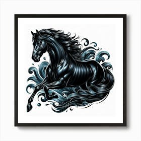 Creative Horse Beauty Illustration Nr 184 Art Print