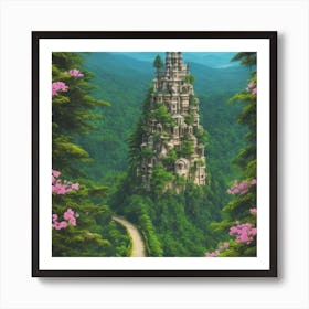 Castle In The Forest Art Print