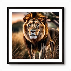 Lion art 19 Art Print