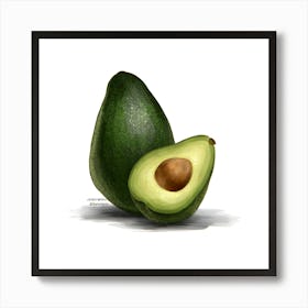 Avocado Art Print