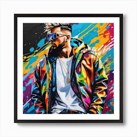 Graffiti By Person Art Print