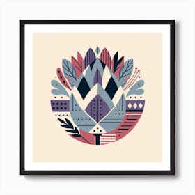 Scandinavian style, Artichoke 3 Art Print