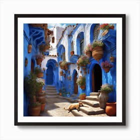 462698 A Creative Image Of The Moroccan City Of Chefchaou Xl 1024 V1 0 Art Print