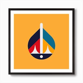 Sailboat Logo Art Print