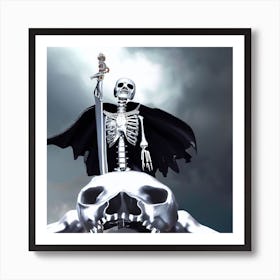 Skeleton With Sword 4 Affiche