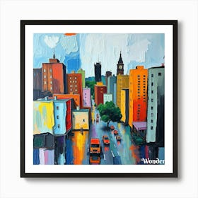 Wonder City 3 Art Print