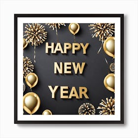 Happy New Year 107 Art Print