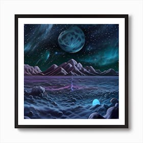 Space Landscape 14 Art Print