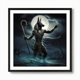 Anubis symbols Art Print