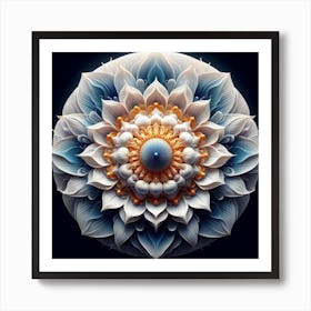 Abstract Flower Art Print