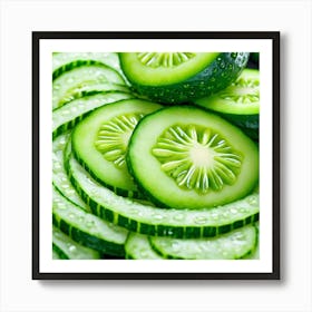 Cucumber Slices 6 Art Print