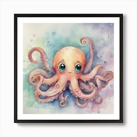 Cute Octopus Art Print