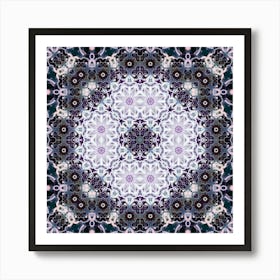 Mandala Abstraction Purple 1 Art Print