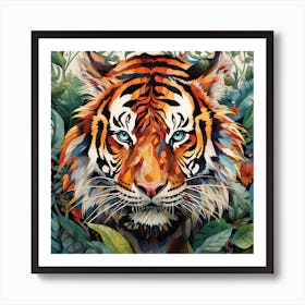 Tiger In The Jungle Art Print