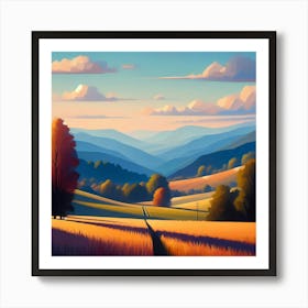 Landscape Painting 155 Art Print