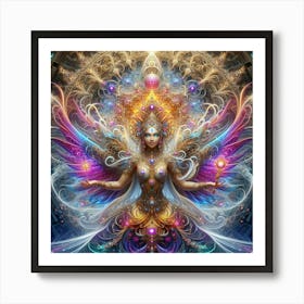 Psychedelic Goddess 2 Art Print