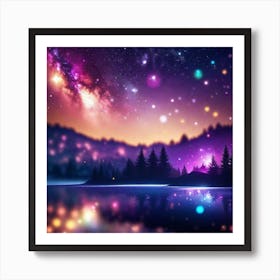 Night Sky With Stars Art Print