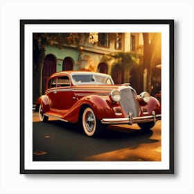 Firefly Timeless Elegance Of A Classic Vintage Car 11424 (4) Art Print