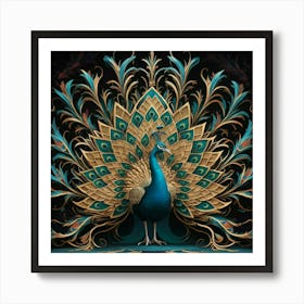 Peacock 11 Art Print