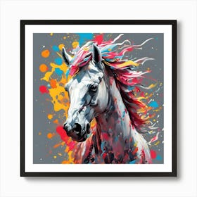 Horse Painting Art Print