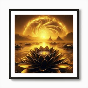 Lotus Flower 128 Art Print