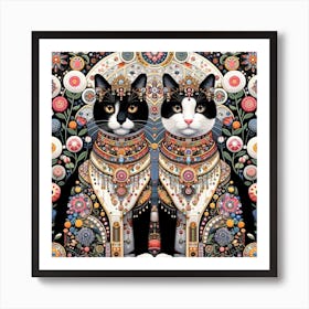 The Majestic Cats 19 Art Print