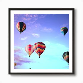 Hot Air Balloons In The Sky Art Print