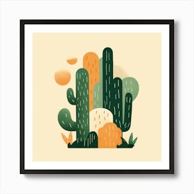 Cactus Illustration 7 Art Print