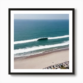 Aerial View Of A Beach 28 Art Print