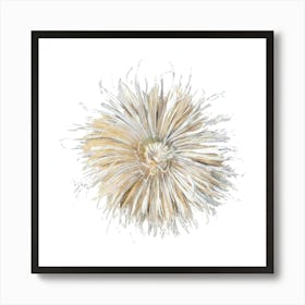 Chrysanthemum Sticker, Flower Illustration 1 Art Print