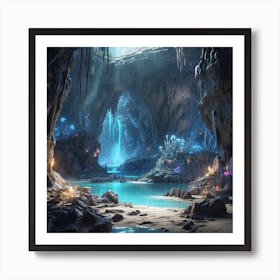 Fantasy Cave 1 Art Print