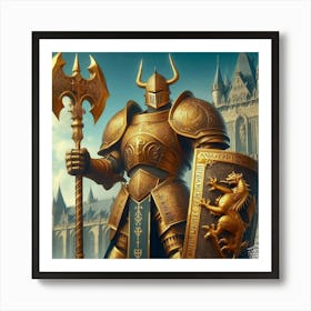 Knight In Armor 2 Art Print