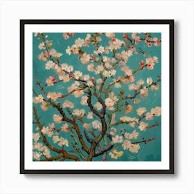 Blossoming Almond Tree Art Print