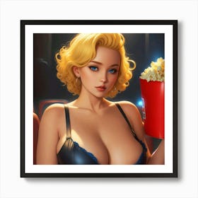 Sexy Movie Girl Art Print