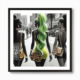 Three Women In Las Vegas Art Print