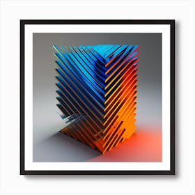 Abstract 3d Rendering Art Print