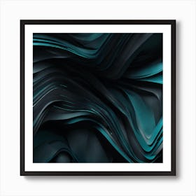 Abstract Flowing Liquid Art Print