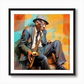 Saxophone Player 10 Art Print